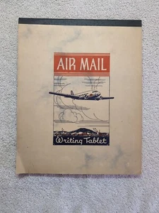 Tableta de escritura de correo aéreo vintage 35 hojas - Imagen 1 de 7