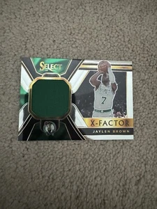2018-19 Jaylen Brown Celtics X-Factor Game Worn Patch Relic XF-JBR Panini - Picture 1 of 2