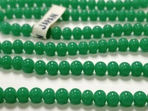 200 DE COLECCIÓN JAPONESA MARCA CEREZA VIDRIO JADE 5mm. CUENTAS REDONDAS SUAVES 4656 - Imagen 1 de 3