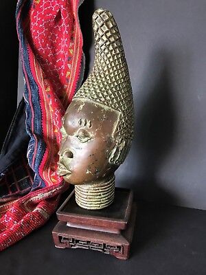 Old Kingdom Of Benin African Bronze …beautiful & Unique Collection Piece • 1,375.40$