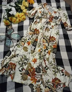 Maxikleid mehrfarbig NEU 3/4 Ärmel Special für Federunterteil Gr.L - Bild 1 von 6