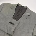 Ralph Lauren Men's Grey Houndstooth Silk Wool Blend Blazer Jacket 46R