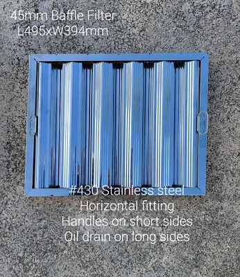 Baffle Filter for Commercial Canopyhood - image 1 of 2