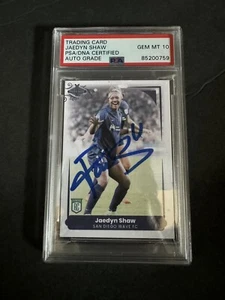 Jaedyn Shaw Autograph 2022 Parkside Rookie Card 153/750 SD Wave USWNT PSA 10 - Picture 1 of 2