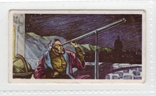 Tea Trade Card 1961. Space. Galileo and the first telescope