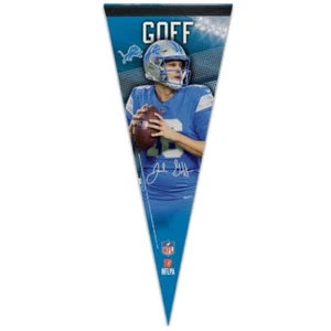 JARED GOFF #16 DETROIT LIONS ROLL UP FELT PREMIUM PENNANT 12''x30" WINCRAFT - Picture 1 of 1