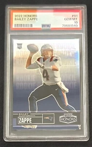 2022 PaninI HONORS- Rookie Bailey Zappe 10/75 (RC) PATRIOTS - Picture 1 of 2