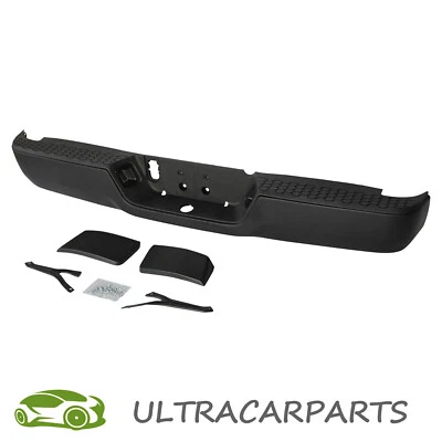 Black Rear Step Bumper w/o Sensor For 2009-2018 Dodge RAM 1500/2010-12 2500 3500 Foto 1 de 4