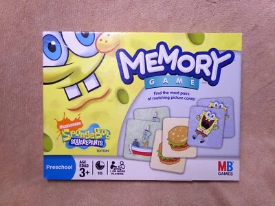 SpongeBob SquarePants Memory Game Complete 2008 Hasbro - Image 1 of 4