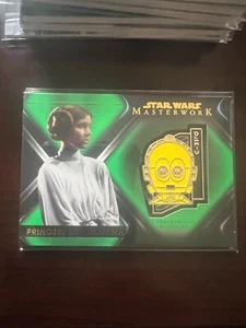 2021 Star Wars Masterwork Character Medallion Green Princess Leia Organa 70/99 - Picture 1 of 1