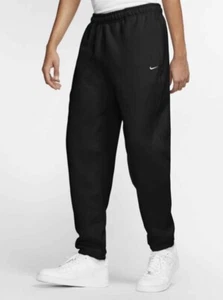 NUEVO Pantalones de vellón Nike para hombre grandes NRG Solo Swoosh - negros (CW5460-010) - Imagen 1 de 8