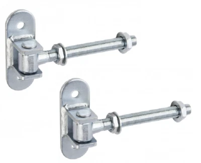 2x Türband verstellbar mit Gewinde M16 Scharniere Zaun-Torband Gartentor Metall