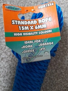 Standard Rope. 15m x 6mm. - Picture 1 of 9