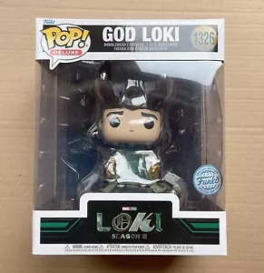 Funko Pop Marvel Loki God Loki 6" #1326 (danni alla scatola) + protezione omaggio - Foto 1 di 8