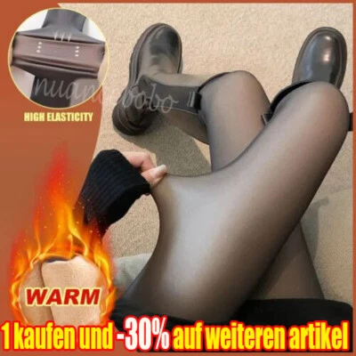 Thermostrumpfhosen Damen Fleece Strumpfhose Gefütterte Strumpfhose Warm Winter - Bild 1 von 4