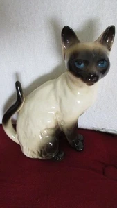 CAT SIAMESE COPPERCRAFT ENGLAND 18 CM LONG AS NEW - Picture 1 of 2