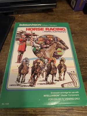 Intellivision HORSE RACING Video Game with manual, overlays - Tested - Works - Image 1 of 4