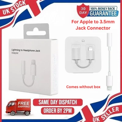 Per Apple Adattatore da Lightning a Jack Cuffie 3.5mm per Apple iPhone 14/13/12/11 - Immagine 1 di 4