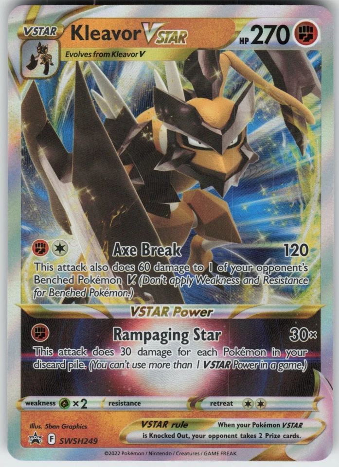 Holo Foil Kleavor VSTAR SWSH249 Promo SWSH: Sword & Shield Promo Cards NM - Image 1 of 1