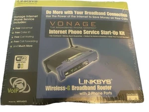 Linksys Vonage Wireless-G Broadband Router With 2 Phone Ports, WRT54GP2 WIFI - Picture 1 of 4