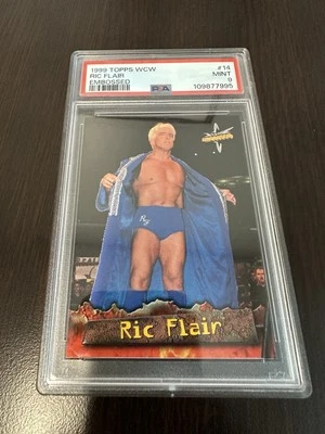 Ric Flair The Nature Boy 1999 Topps WCW Embossed #14   Psa 9 - Image 1 of 2