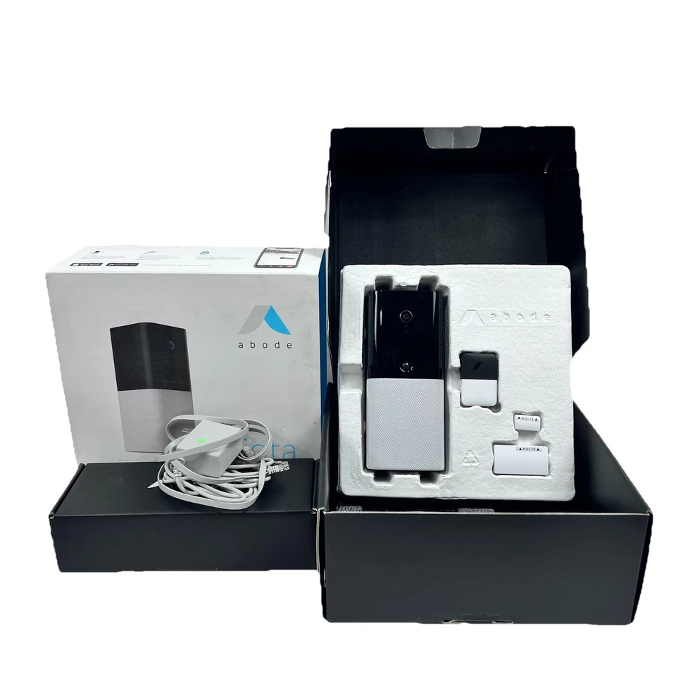 Concentrador de seguridad para el hogar todo en uno Abode Iota 104035/A + llavero + sensor de ventana Foto 1 de 4