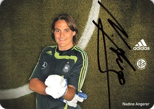 Nadine Angerer, Originalautogramm, Autogrammkarte, DFB, 2-fache Weltmeisterin - Bild 1 von 1