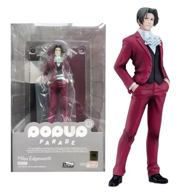 New 18cm Christmas Miles Edgeworth Action Figure Ace Attorney Good Smile Gift UK