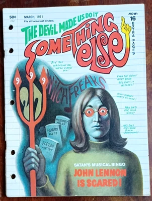 Magazine Something Else 1971 John Lennon The Devil Made Us Do It NEAR MINT Q5 Foto 1 de 2