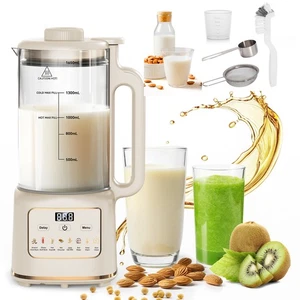 55oz Nut Milk Maker Machine for Almond,Oat, Soy Milk Maker Keep Warm,Boil Water - Picture 1 of 16