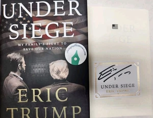 AUTOGRAPHED Eric Trump SIGNED Book Under Siege AUTOGRAPH HC - Donald Trump son - Picture 1 of 5