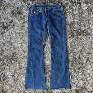 True Religion Joey Denim Jeans Damen 29 Low Rise Flap Pocket Flare Jeans USA - Bild 1 von 24