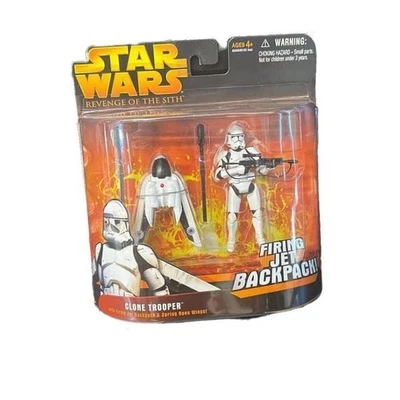 Star Wars Revenge of the Sith Clone Trooper 2005 con paquete de disparos Foto 1 de 2