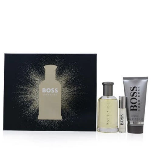 Hugo Boss- Boss Bottled 3 PIECE GIFT SET - 3.3 OZ EAU DE TOILETTE SPRAY BOX