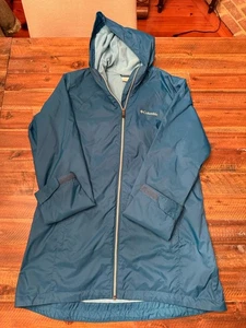 Columbia Women’s Lined Windbreaker Teal Sz L - Picture 1 of 14