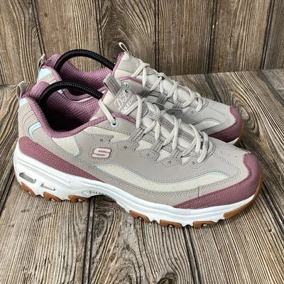 Skechers Mujer D'Lites Popular Vote Taupe/Multi Tenis Zapatos Cómodos Talla 9.5 Foto 1 de 4