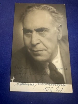 a. Autopgraph AK Autogramm handschr. Zeilen Dresden Mathieu Ahlersmeyer 1948 - Bild 1 von 2