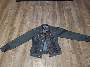 Used Crest Jeans Women's Size S Jean Jacket Stretch Denim - Picture 1 of 11
