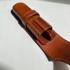 Astuccio in pelle per 2 penne stilografica astuccio per Montblanc Meisterstück - Foto 1 di 11
