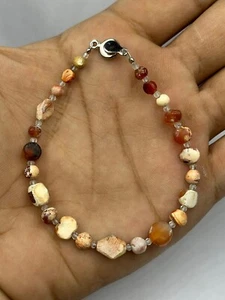 Antique Ancient near eastern old Agate bead 1000 years old bracelet rare unique - Picture 1 of 4