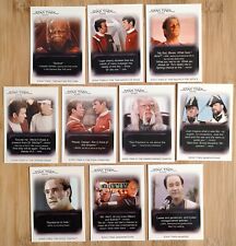 2008 Rittenhouse THE QUOTABLE STAR TREK MOVIES IN MOTION INSERT CARD SET Spock +