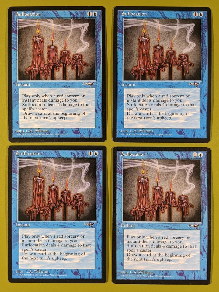 Suffocation x4 Alliances 4x Playset Magic the Gathering MTG - Image 1 of 1