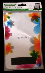 NIP/Kindle 3 Floral Decal Vinyl Sticker - Picture 1 of 3