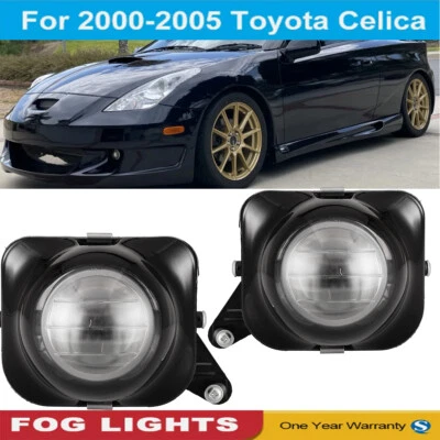 Upgrade Pair For 2000-2005 Toyota Celica Halogen Driving Fog Lights Clear Lens Foto 1 de 4