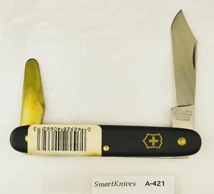 Victorinox 2-blade Budding Swiss Army knife (black)- new unboxed grafting #A421 - Picture 1 of 7