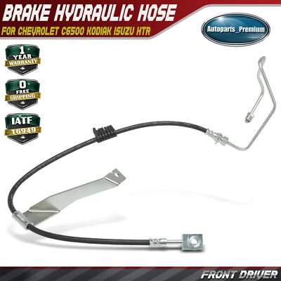 Front Driver Left Side Brake Hydraulic Hose for Chevy C6500 Kodiak 2003-2009 GMC - Image 1 of 4
