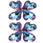  20 Pcs Bracelet for Charms Dream Pink Purple Heart Jewlery Single Hole