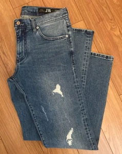 A|X Armani Exchange J16 Jeans Herren 32x32 Regular Straight Distressed Blau Denim - Bild 1 von 8