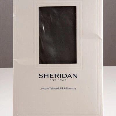 New Sheridan Lanham Silk Flint Grey Tailored 50 x 75 cm Pillowcase - Image 1 of 4