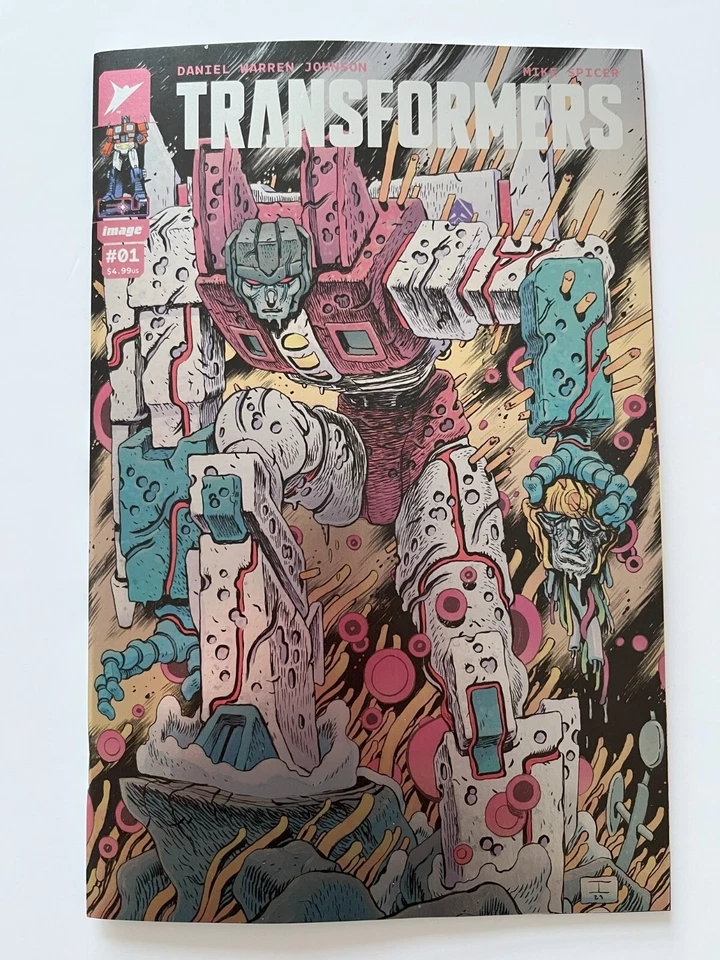 Transformers #1 - 1st Print Cover B Variant - Johnson Image Skybound 2023 RARE
